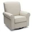 thumbnail image 1 of Pemberly Row Fabric Upholstered Swivel Glider Rocker Chair in Sand Beige, 1 of 6