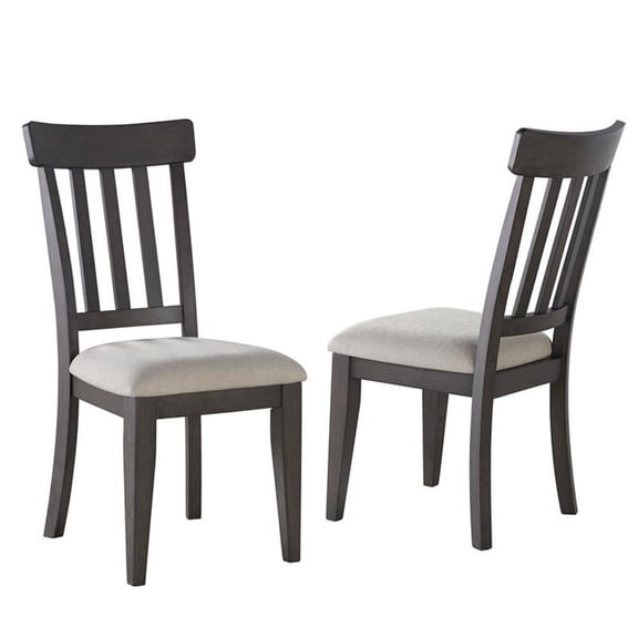 Pemberly Row Farmhouse / Country Dusky Cedar Brown Wood Side Chair