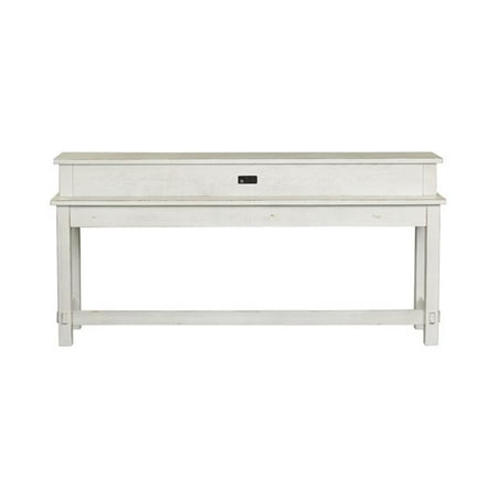 Pemberly Row Farmhouse Moder Wood Console Bar Table