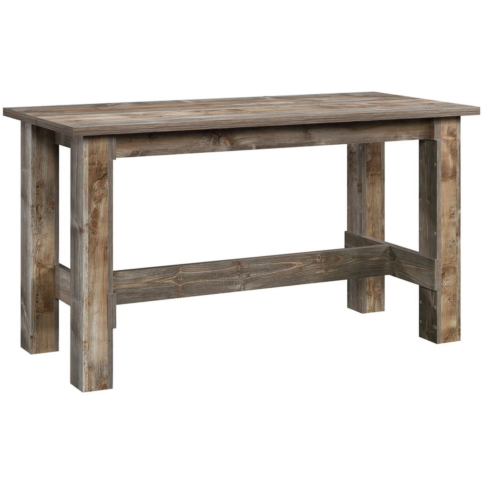 Pemberly Row Farmhouse Wood Dining Table in Rustic Cedar/Natural