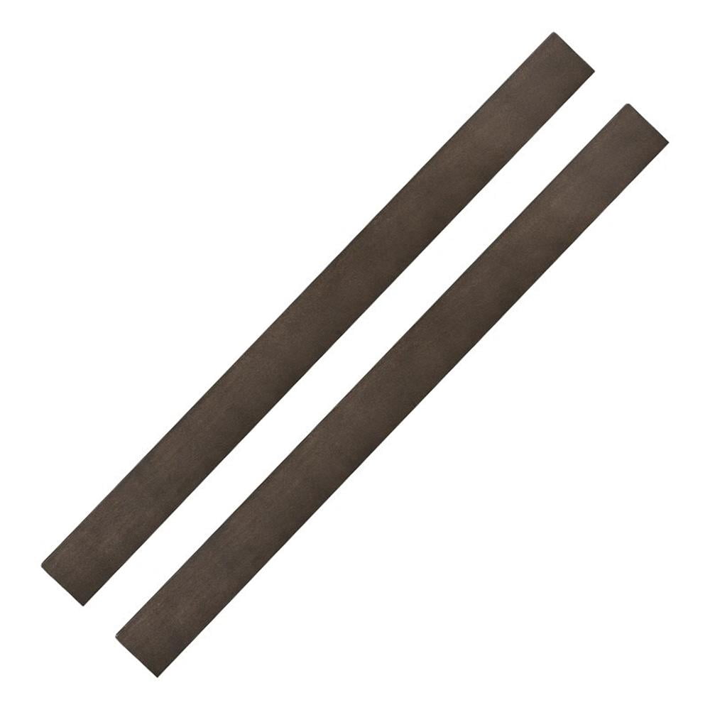 Bank Row Rails Pemberly Row Farmhouse Wood Full Size Bed Rails in River Rock Brown ...
