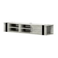 thumbnail image 1 of Pemberly Row Farmhouse Wood Wall Mounted Media Console for TVs up to 68" in Gray, 1 of 3