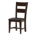 thumbnail image 1 of Pemberly Row Faux Leather Dining Chair in Brown (Set of Two), 1 of 5