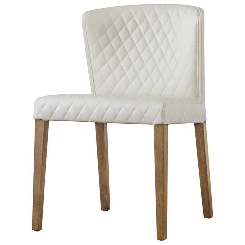 Unassembled Chair Pemberley Row Faux Leather Off White Dining Side Chair Set of 2 ...