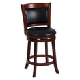thumbnail image 1 of Pemberly Row Faux Leather Swivel Counter Stool in Dark Cherry, 1 of 4