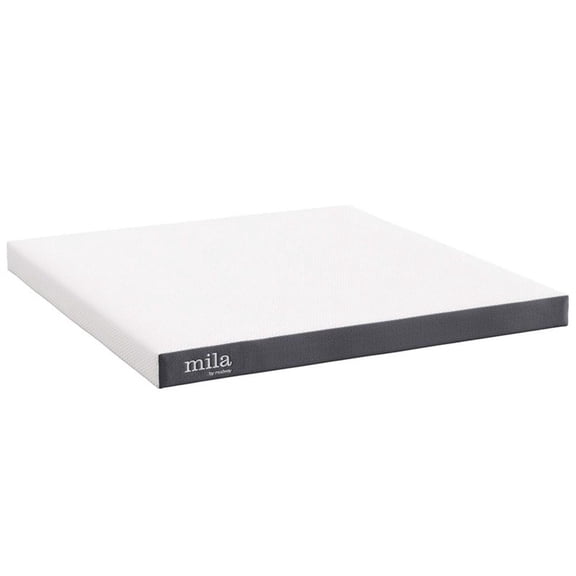 Pemberly Row Firm 6" Fiberglass Free Memory Foam King Mattress in Natural