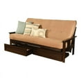 thumbnail image 1 of Pemberly Row Full Frame with Suede Fabric Mattress in Espresso and Tan, 1 of 3