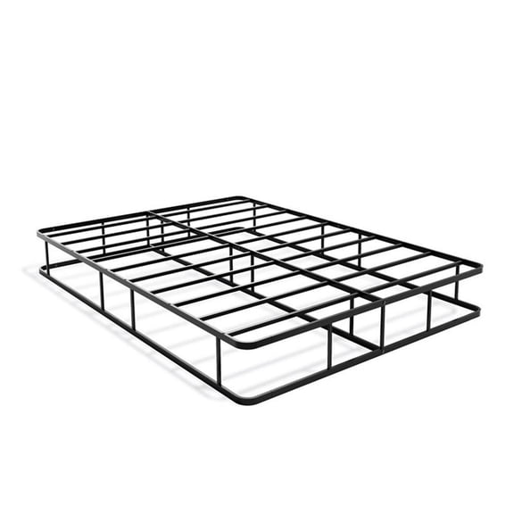Pemberly Row Full Metal Bed Frame in Black Powder Coat Finish
