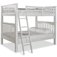 thumbnail image 1 of Pemberly Row Full Over Full Solid Wood Bunk Bed in White, 1 of 5