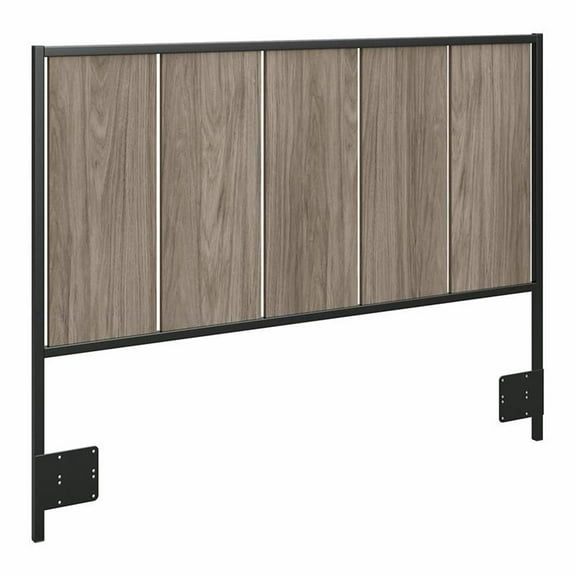 Pemberly Row Full/Queen Size Headboard in Modern Hickory - Engineered Wood