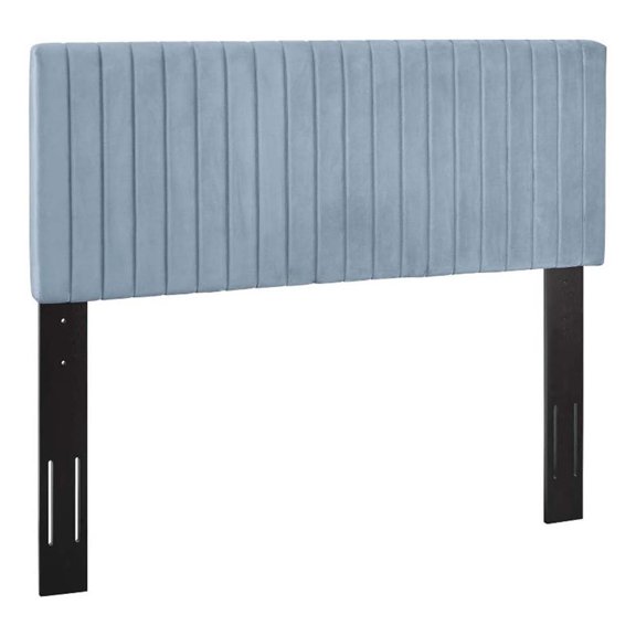 Pemberley Row Solid Wood Light Blue Headboard Rectangular Durable 55.5"H Unassembled