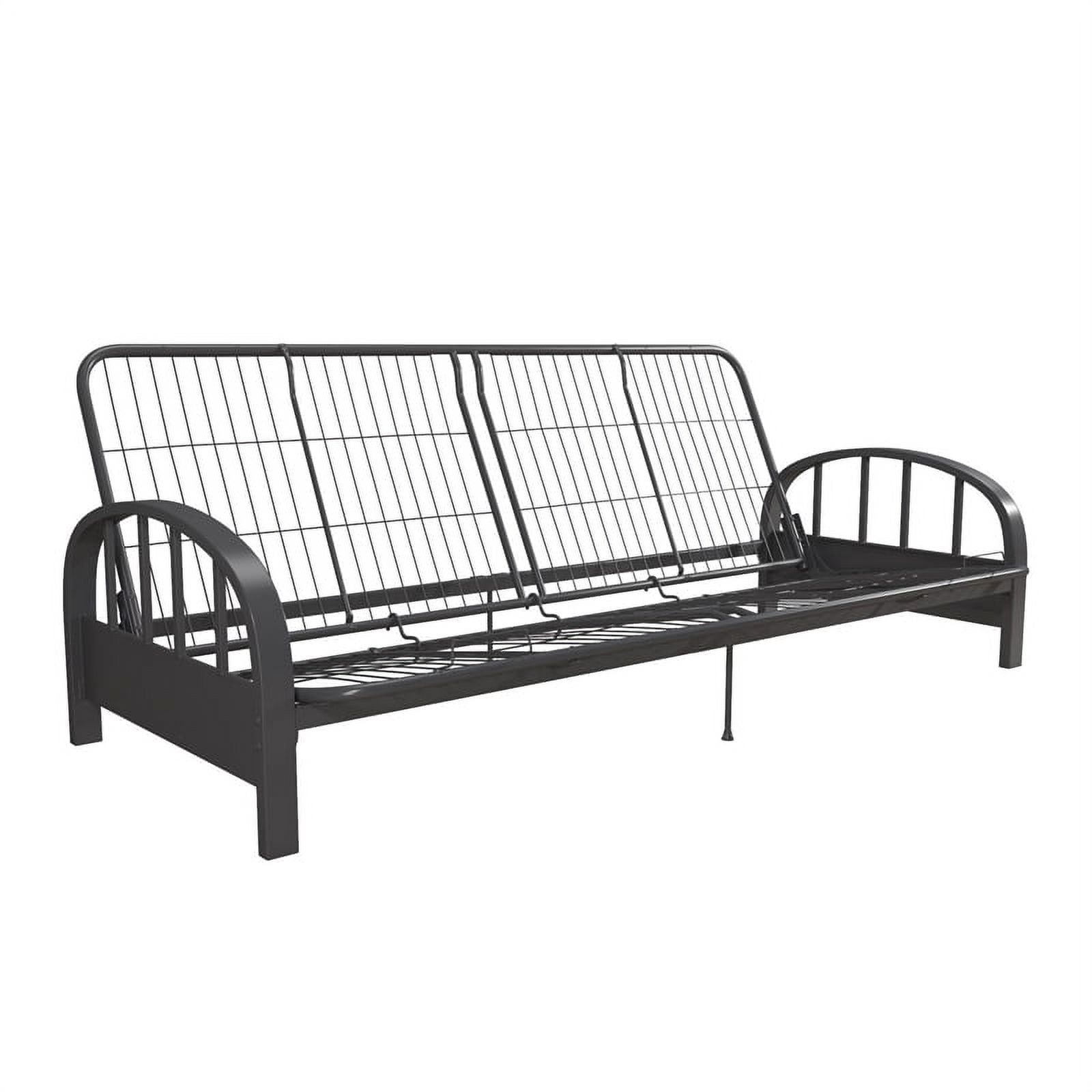 Pemberly Row Futon Frame in Gunmetal Grey