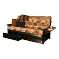 thumbnail image 1 of Pemberly Row Futon with Canadian Fabric Mattress in Black and Brown, 1 of 3