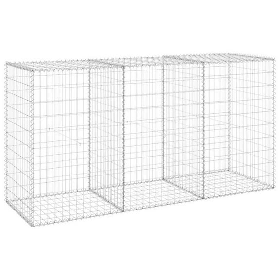 Pemberly Row Gabion Wall with Covers Galvanized Steel 78.7"x23.6"x39.4"