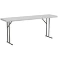 thumbnail image 1 of Pemberly Row Granite White Folding Training Table in White, 1 of 6