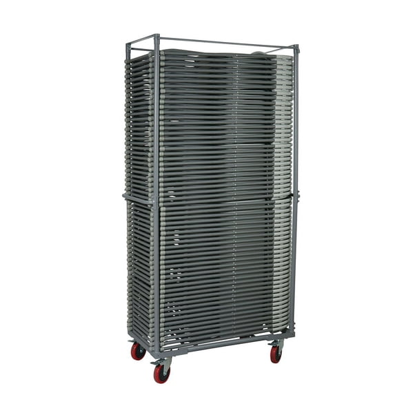 Pemberly Row Gray Steel Caddy for Chair PC54 or PC02 or PC03 Chairs not included