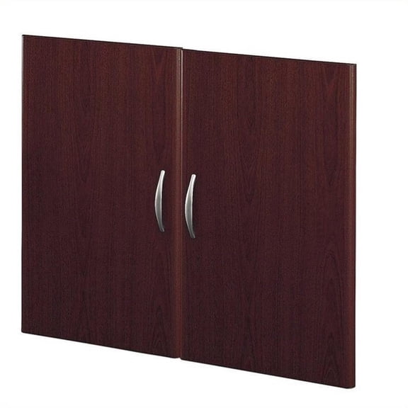 Pemberly Row Half Height Door Kit 2 Doors in Mahogany Engineered Wood