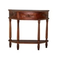 thumbnail image 1 of Pemberly Row Half Moon Wall Table in Walnut Stain, 1 of 2