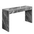 thumbnail image 1 of Pemberly Row Hall Console Table/Desk in Gray Faux Marble Wood, 1 of 6