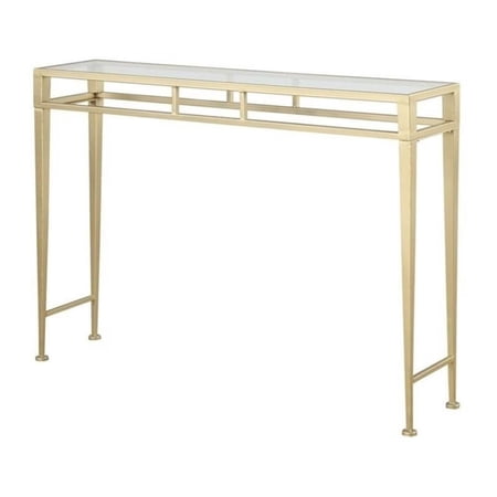 Pemberly Row Hall Console Table in Gold