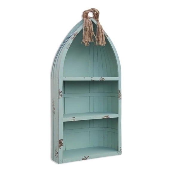 Pemberly Row Handmade Fully Assembled Large Canoe Style Shelf