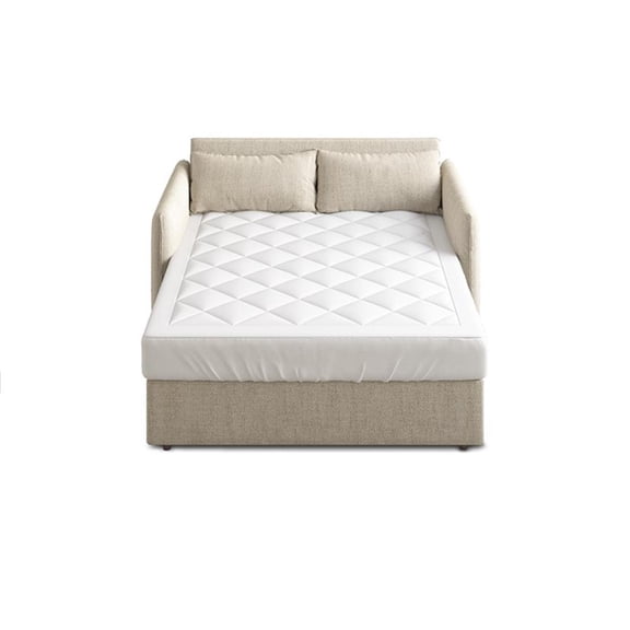 Pemberly Row Holden Waterproof Sofa Bed Mattress Pad in White