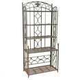 thumbnail image 1 of Pemberly Row Iron Bakers Rack in Matte Brown, 1 of 2