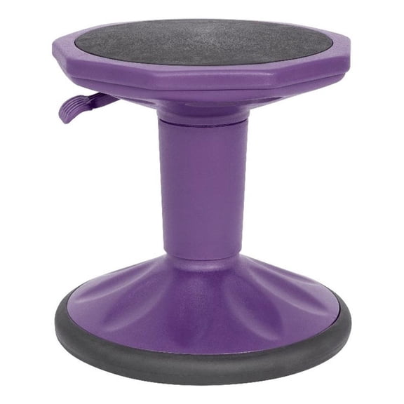 Pemberly Row Kids Adjustable Height Active Learning Stool for Classroom - Purple