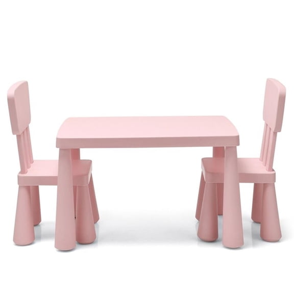 Pemberly Row Kids Table & 2 Chairs Set Toddler Activity Play Dining Baby Gift