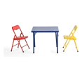 thumbnail image 1 of Pemberly Row Kids Table Chair Set Red Yellow 2 Piece Set for Play and Dining, 1 of 6