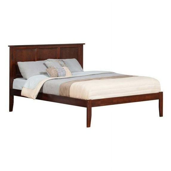 Pemberly Row King Panel Platform Bed in Walnut