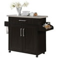 thumbnail image 1 of Pemberly Row Kitchen Island with Spice Rack in Chocolate Gray, 1 of 8