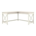thumbnail image 1 of Pemberly Row L Shaped Contemporary Engineered Wood Desk in White, 1 of 8