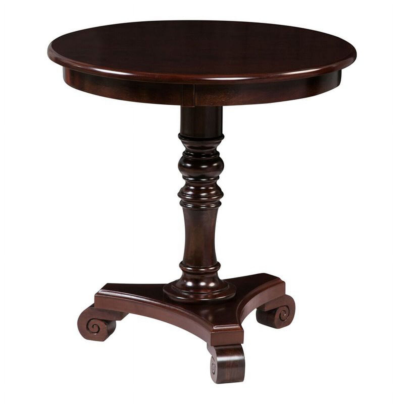 Winsome Wood Genoa End Table with Glass Top, Espresso Finish