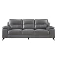 thumbnail image 1 of Pemberly Row Leather Match Sofa in Dark Gray, 1 of 7