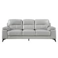 thumbnail image 1 of Pemberly Row Leather Match Sofa in Silver Gray, 1 of 7