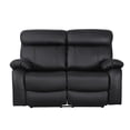 thumbnail image 1 of Pemberly Row Leather Recliner Loveseat Power Lift Reclining Sofa in Black, 1 of 9