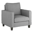 thumbnail image 1 of Pemberly Row Light Gray Durable Fabric Upholstered Contemporary Armchair, 1 of 9