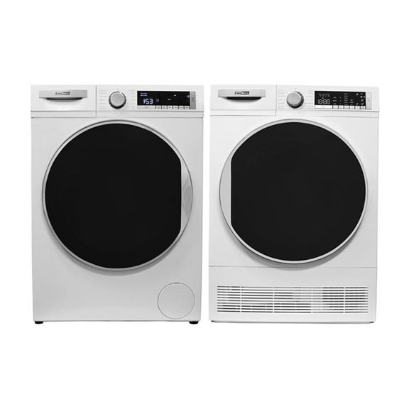 Pemberly Row Luxury Washer 2.2cf 110V+Condensing Dryer 4cf 220V