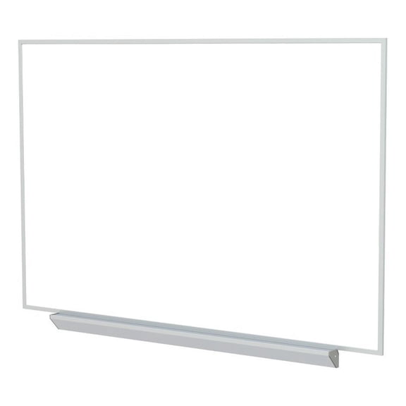 Pemberly Row M1 Porcelain Magnetic Whiteboard - Aluminum Frame - Box Tray