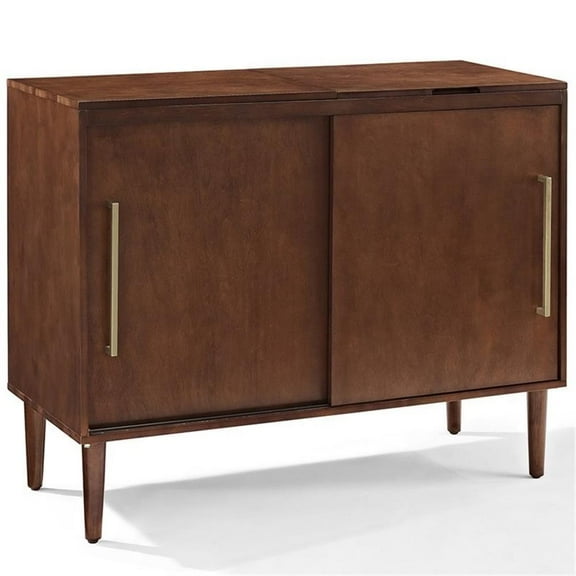 Pemberly Row Media Console in Mahogany