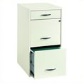thumbnail image 1 of Pemberly Row Metal 3 Drawer Steel File Cabinet in White, 1 of 2