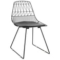thumbnail image 1 of Pemberly Row Metal Dining Side Chair in Noir Black (Set of 2), 1 of 9
