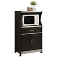 thumbnail image 1 of Pemberly Row Microwave Kitchen Cart in Chocolate Gray, 1 of 5