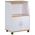 thumbnail image 1 of Pemberly Row Microwave Kitchen Cart in White, 1 of 5