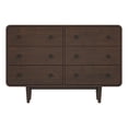 thumbnail image 1 of Pemberley Row Solid Wood Brown Double Dresser Rectangular Durable 47"W x 13"D Unassembled, 1 of 9