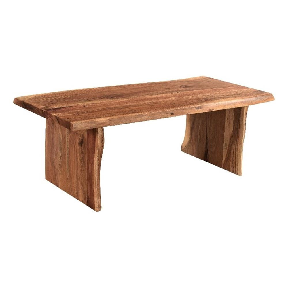 Pemberley Row Acacia Wood Brown Coffee Table Rectangular 51"W x 24"D Unassembled