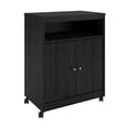 thumbnail image 1 of Pemberly Row Mid-Century Microwave Cart in Black Ebony Ash, 1 of 6