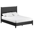 thumbnail image 1 of Pemberly Row Mid Century Modern California King Panel Bed in Black, 1 of 7