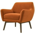 thumbnail image 1 of Pemberly Row Mid Century Modern Luxury Accent Velvet Armchair in Burnt Orange, 1 of 6